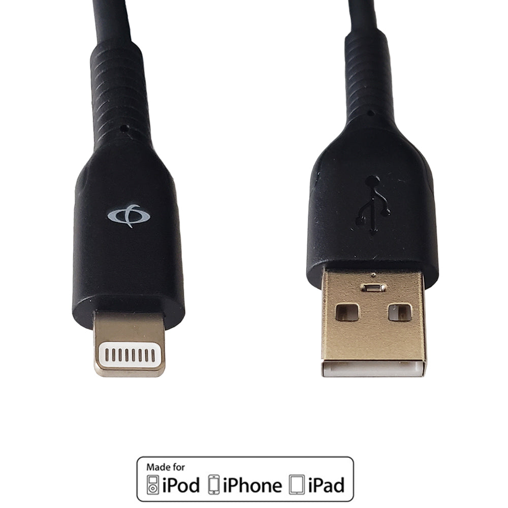 Apple iPhone 8-pin Lightning to USB A Male Cable - 3ft - Black
