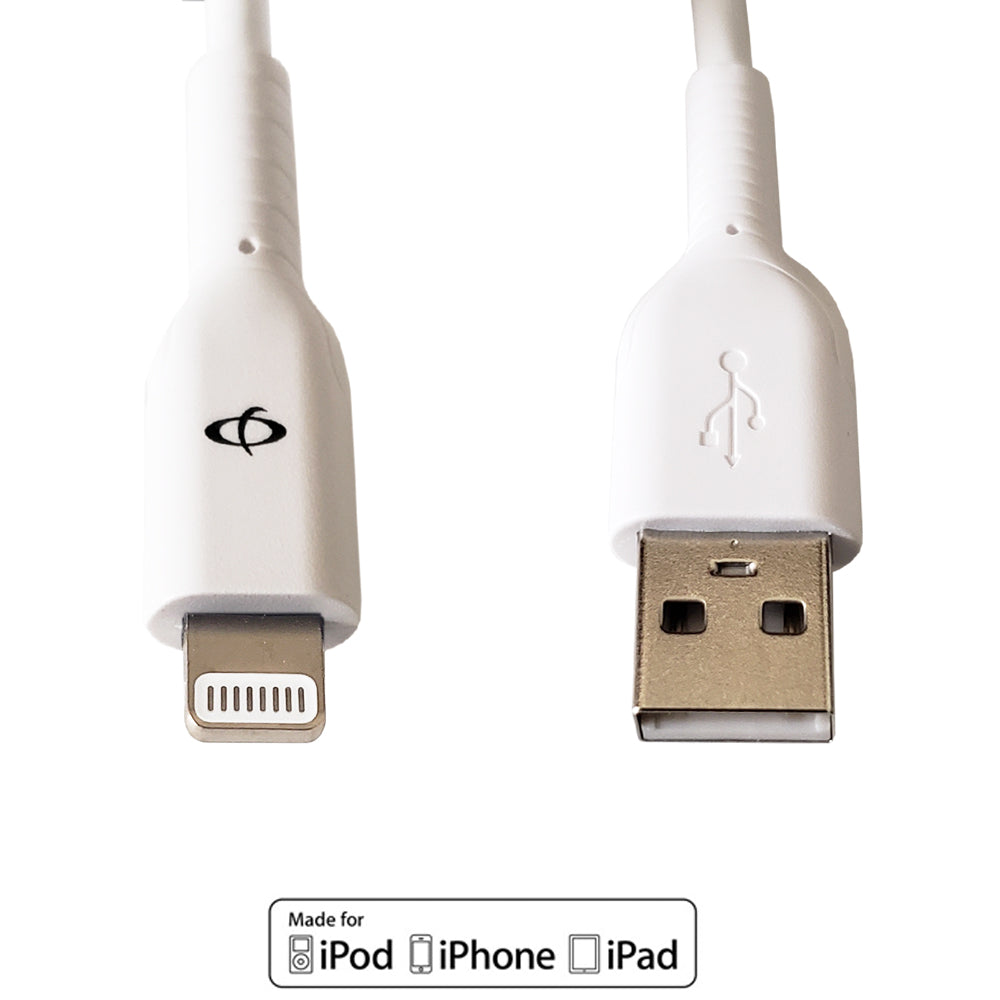 Apple iPhone 8-pin Lightning to USB A Male Cable - 6ft - Black