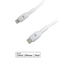 Apple iPhone 8-pin Lightning to USB Type-C Male Cable - 6ft - White