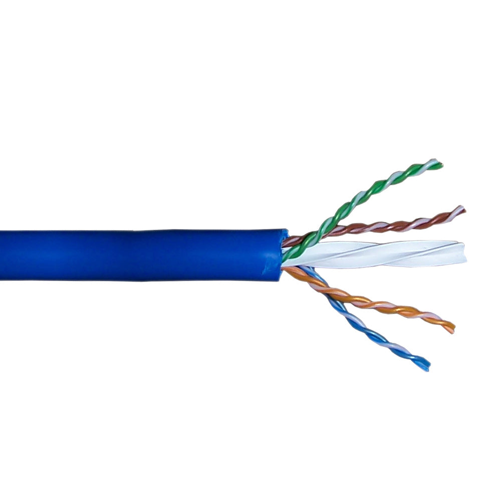 1000ft 4 Pair CAT6A Solid U/UTP 650Mhz 23AWG CMR Riser Bulk Cable - Grey