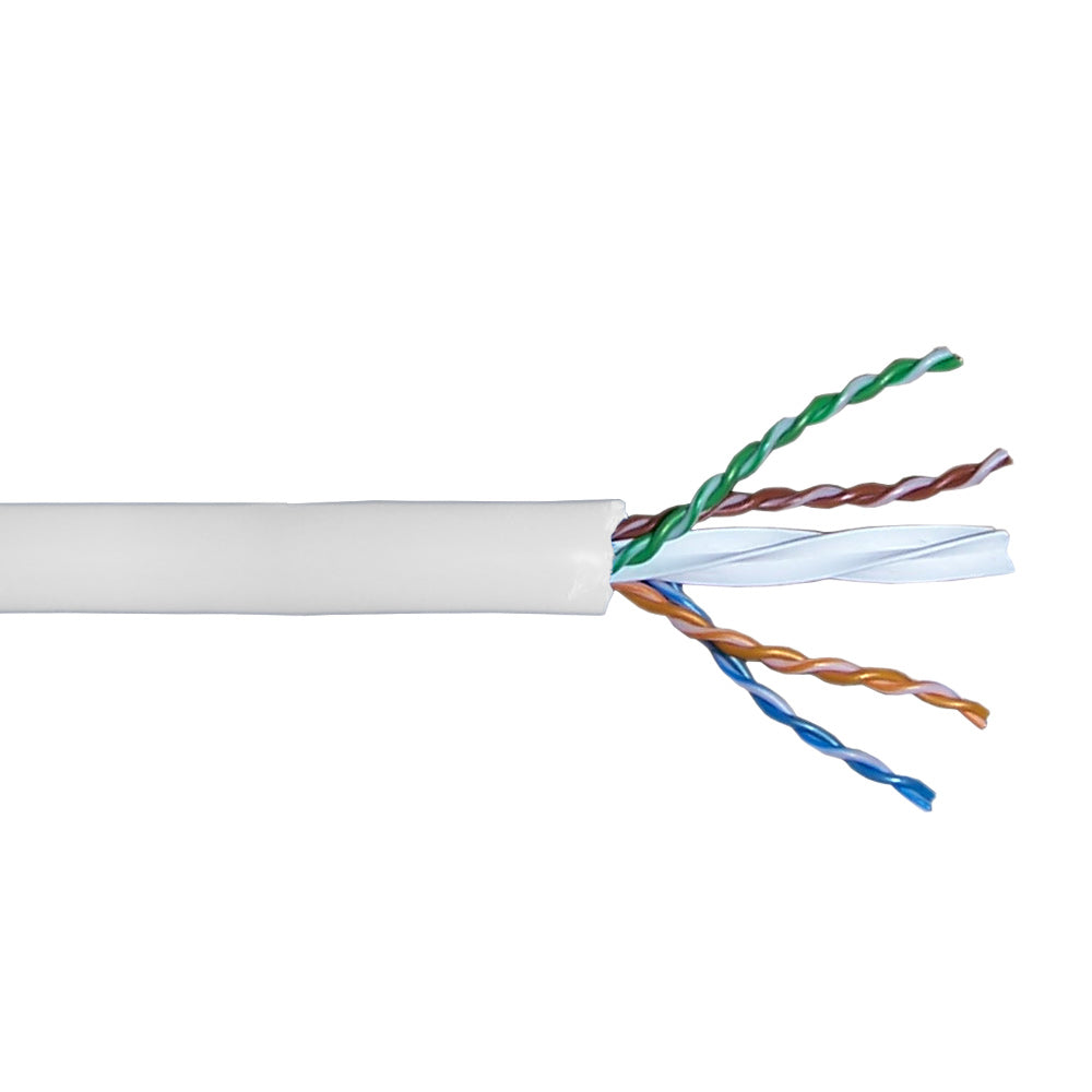 1000ft 4 Pair CAT6A Solid U/UTP 650Mhz 23AWG CMR Riser Bulk Cable - Red
