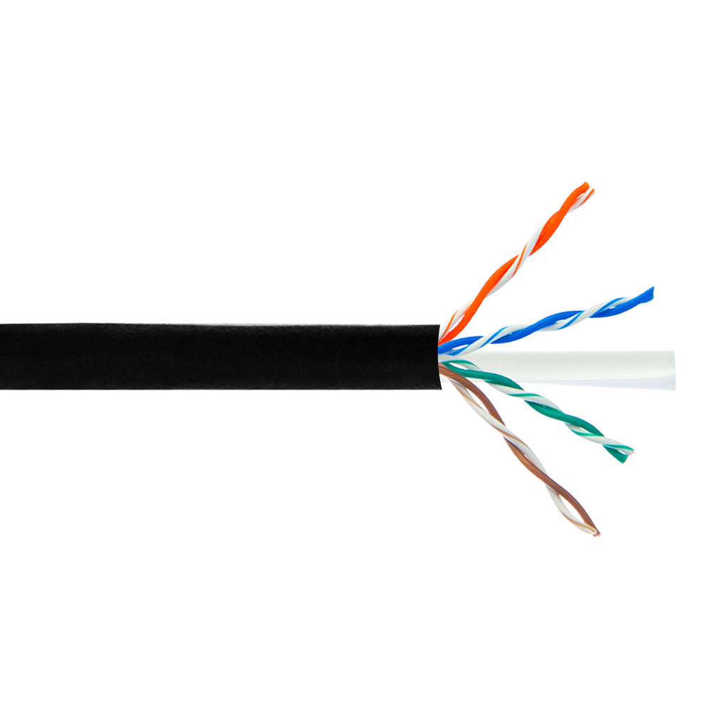 1000ft 4 Pair CAT6A Stranded 24AWG UTP FT4/CMR Bulk Cable - Blue