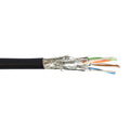 CAT6A Hi-Flex Harsh Environment 4 Pair 26AWG SF/FTP Stranded Bulk Cable – PUR Jacket - BLACK - 1000ft