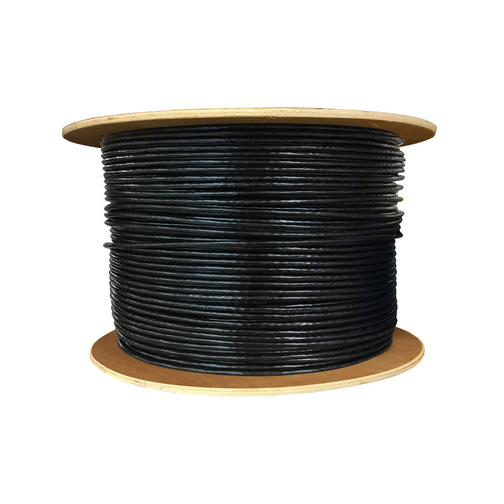 1000ft 4 Pair CAT6A Stranded Shielded S/FTP FT4/CMR Bulk Cable - Blue