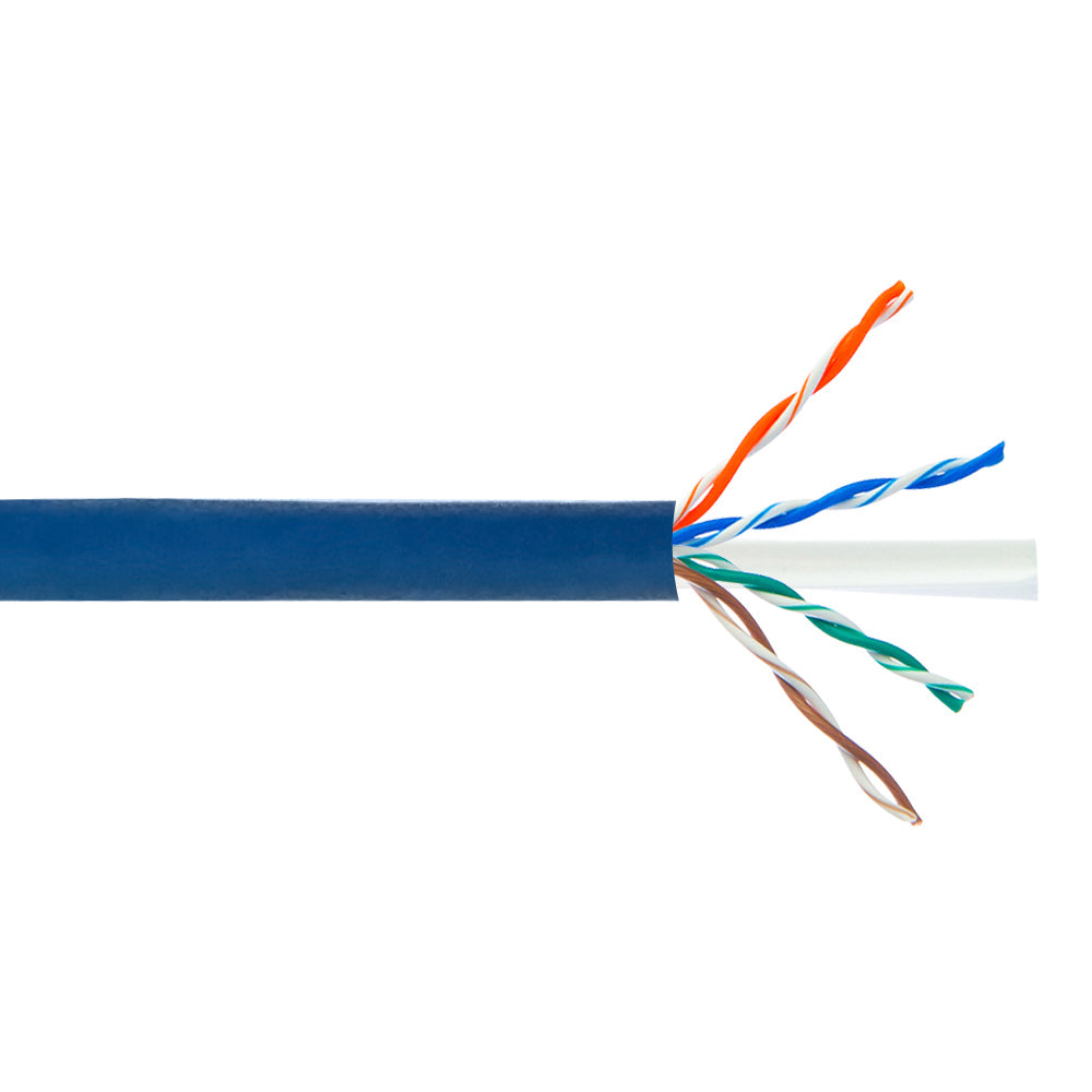 1000ft 4 Pair CAT6A Stranded 24AWG UTP FT4/CMR Bulk Cable - Grey