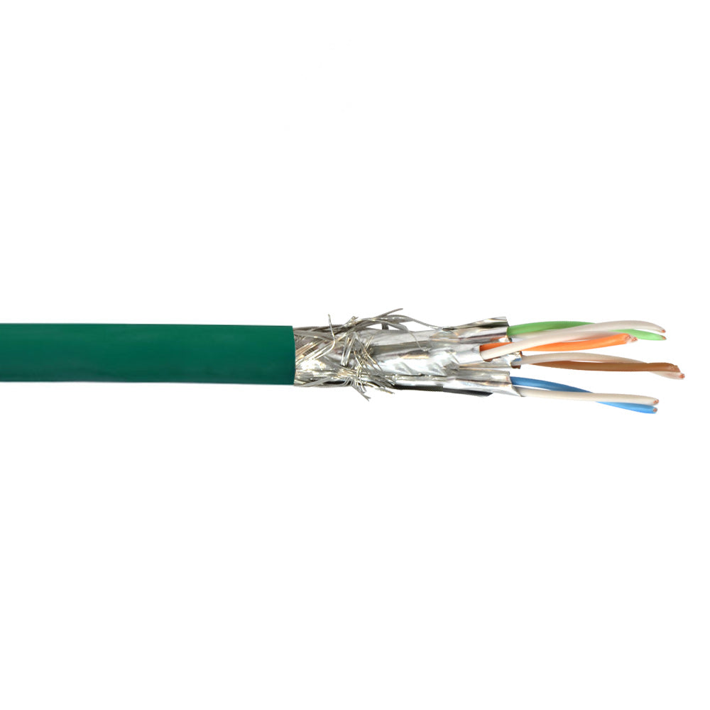 1000ft 4 Pair CAT6A Stranded Shielded S/FTP FT4/CMR Bulk Cable - Orange