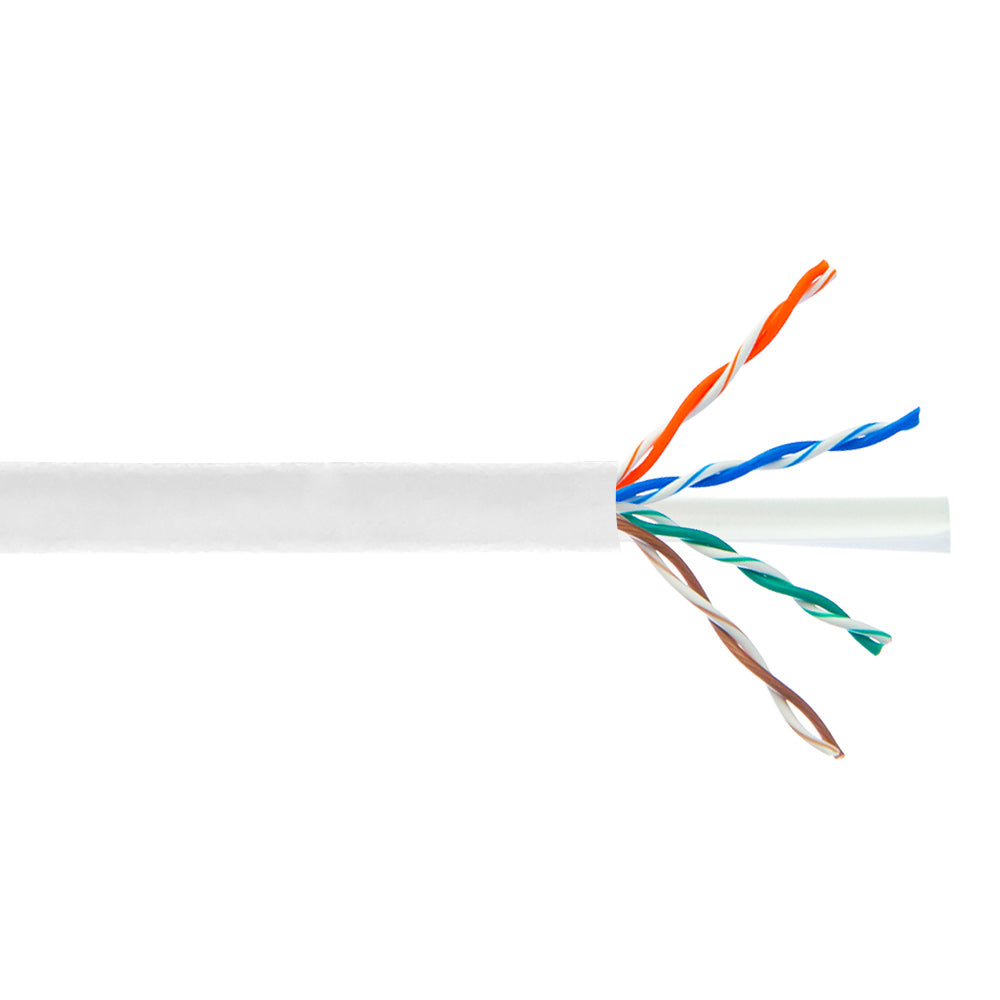 1000ft 4 Pair CAT6A Stranded 24AWG UTP FT4/CMR Bulk Cable - Purple