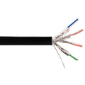 CAT6 Hi-Flex Harsh Environment 4 Pair 26AWG U/FTP Stranded Bulk Cable – PUR Jacket - BLACK - 1000ft