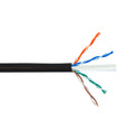 4 Pair CAT6 Solid U/UTP 550Mhz 23AWG CMR Riser Bulk Cable - 1000ft - Black