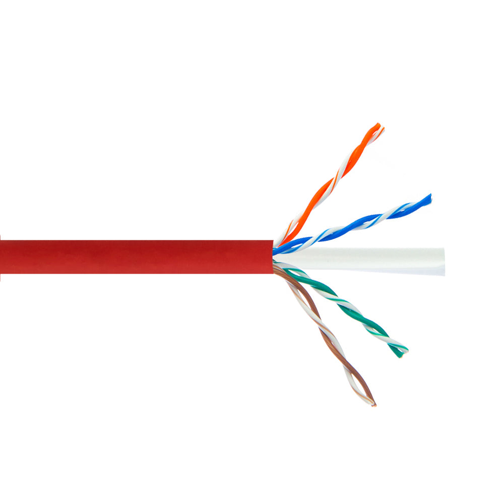 4 Pair CAT6 Solid U/UTP 550Mhz 23AWG CMR Riser Bulk Cable - 200ft - Grey