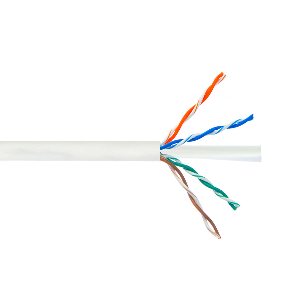 4 Pair CAT6 Solid U/UTP 550Mhz 23AWG CMR Riser Bulk Cable - 200ft - Yellow