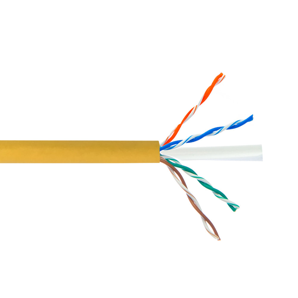4 Pair CAT6 Solid U/UTP 550Mhz 23AWG CMR Riser Bulk Cable - 100ft - Green