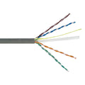 CAT6 Solid U/UTP 550Mhz 23AWG CMP Plenum Bulk Cable - Grey
