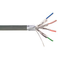 1000ft 4 Pair CAT6 550Mhz 26AWG Stranded Shielded FFTP FT4/CMR Bulk Cable - Grey