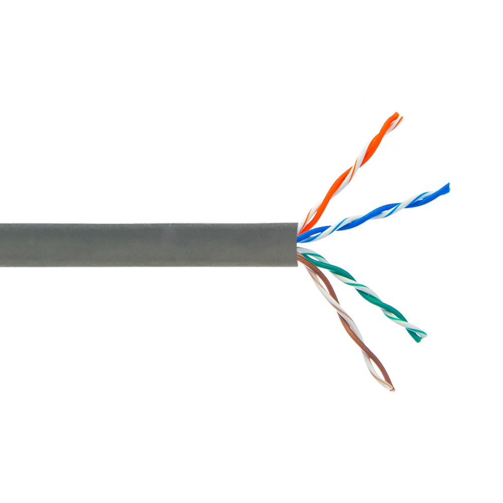 1000ft 4 Pair CAT6 Stranded 24AWG UTP FT4/CMR Bulk Cable - Purple