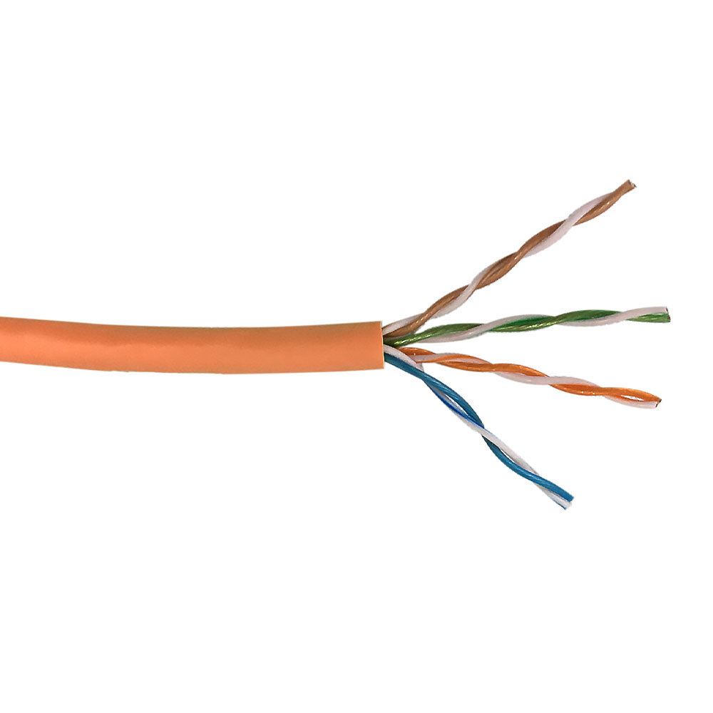 500ft 4 Pair CAT6 UTP Stranded 28AWG Ultra-Thin Bulk Cable FT4 - Yellow