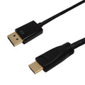 DisplayPort Male to HDMI Male Cable with Audio - 4Kx2K 60Hz - 28AWG CL3/FT4 - 10ft