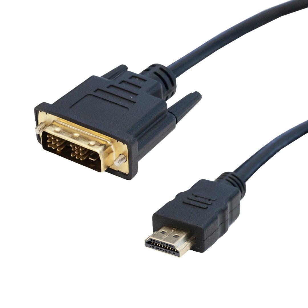 DVI-D Male to HDMI Male Cable - CL2/FT4 28AWG - 3ft