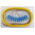3m SC/UPC OS2 Singlemode Simplex 9 micron - 900um Jacketed Pigtail - 19inch Fan-Out - OFNR - 12-Fiber