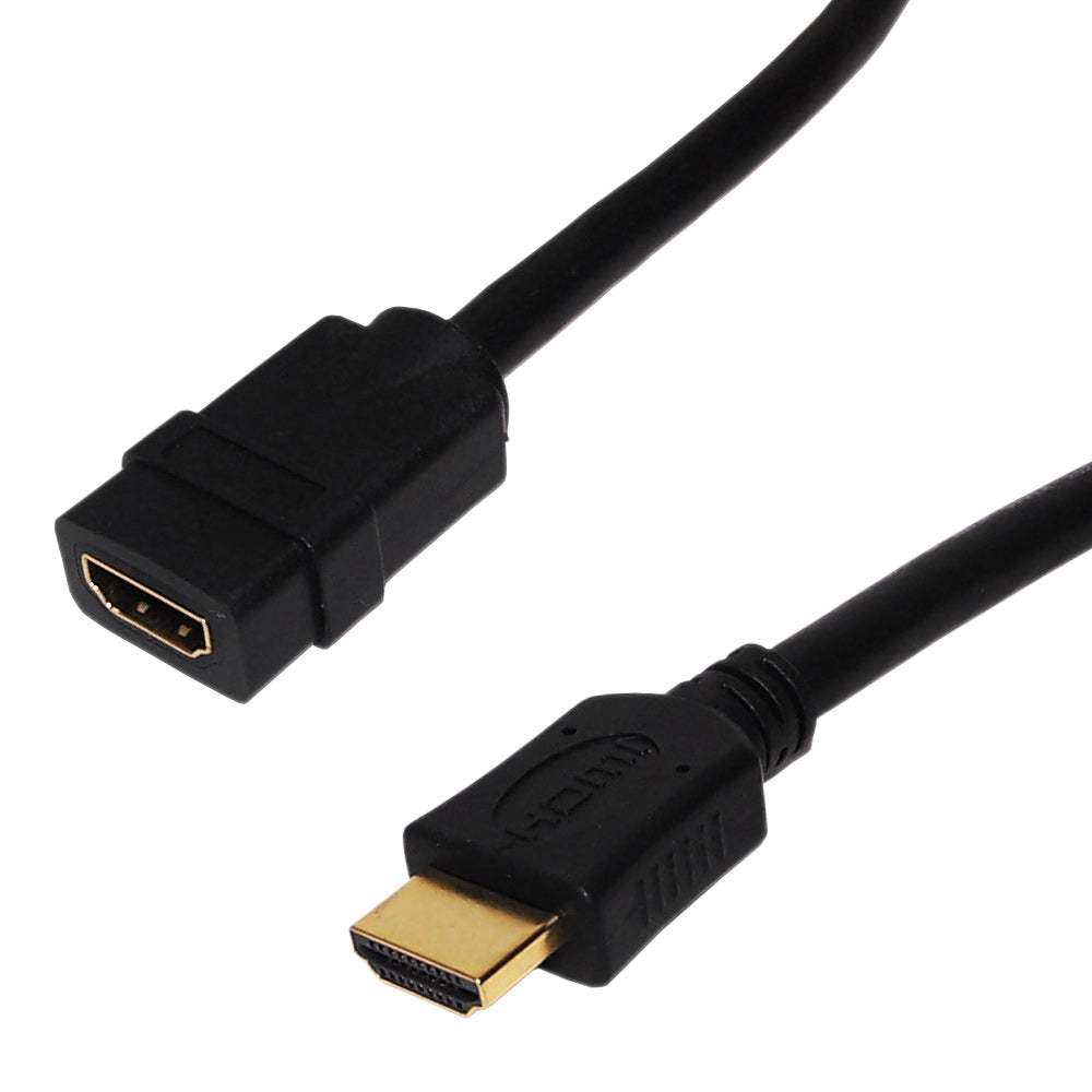 HDMI Male to HDMI Female High Speed with Ethernet Cable - CL3/FT4 - 8 inch