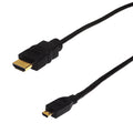 HDMI Male to Micro-HDMI Male High Speed with Ethernet Cable - CL2/FT4 - 3ft
