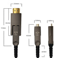 AOC 2.0 - Active Optical Cable - HDMI High Speed with Detachable Head - 4K@60Hz - 18Gbps - HDR Cable - CMP Plenum Rated - 50ft