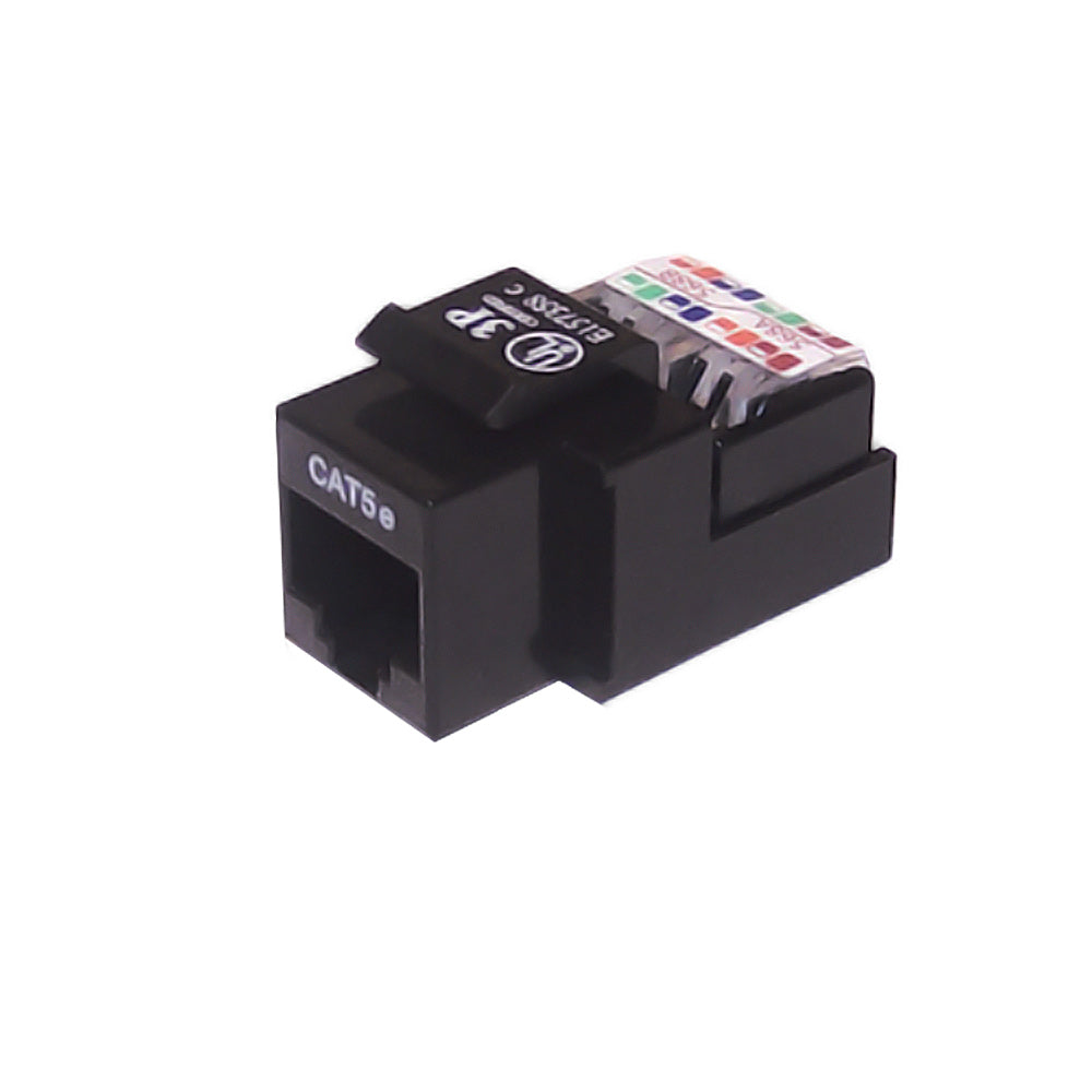 Cat5e RJ45 Tool-Less Jack - Black