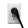 6 Outlet Power Strip - 45 Degree Angle 5-15P Plug - 10ft - Black