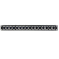 8-Port XLR Female + 8-port XLR Male patch panel, 19 inch rackmount 1U
