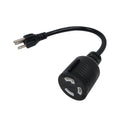 1ft NEMA 5-15P to NEMA L5-30R Power Cable - 14AWG - SJT Jacket