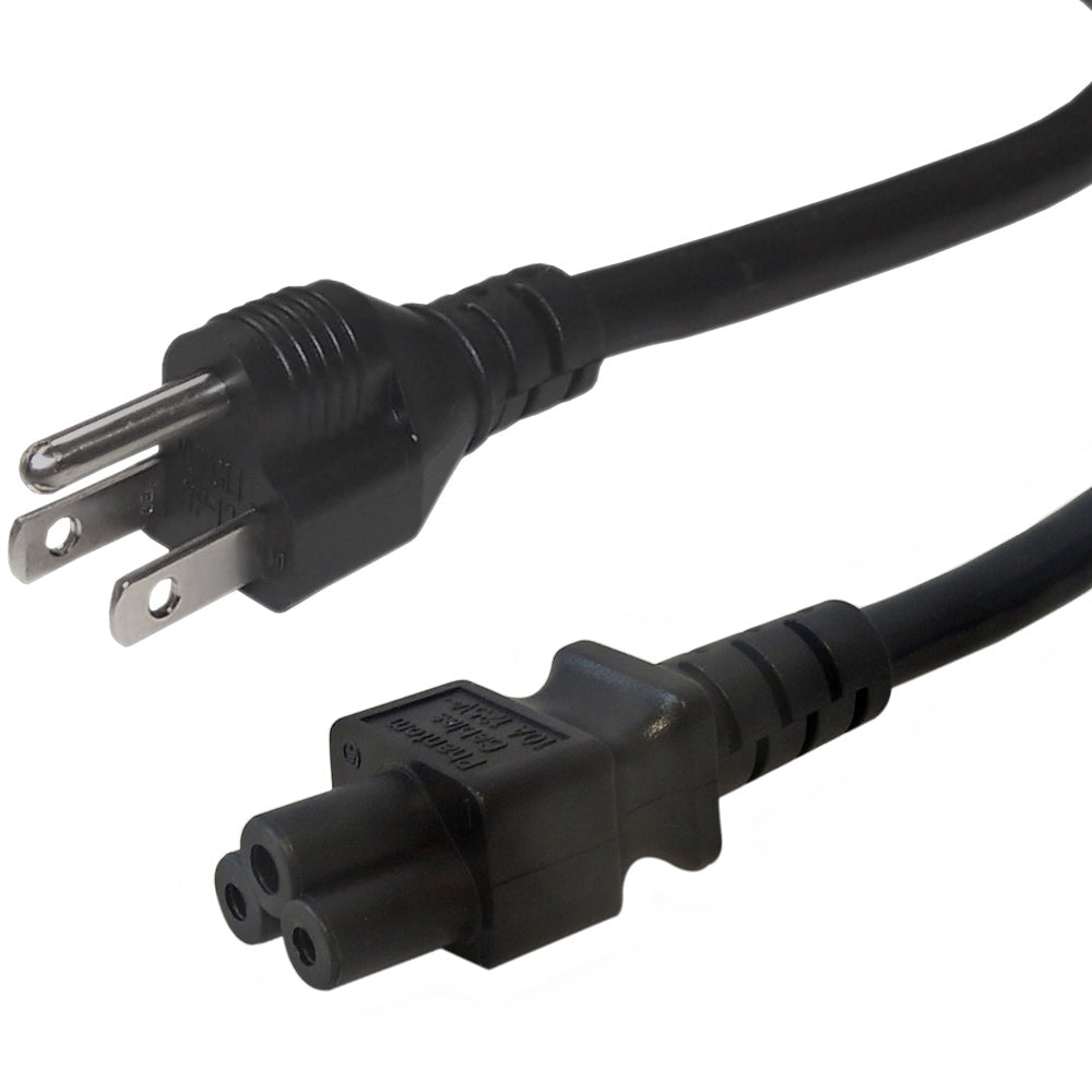 5-15P to C5 (Three Prong) Power Cable - SJT Jacket - 3ft
