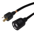 15ft NEMA L6-30P to NEMA L6-30R Power Cable - 10AWG - SJT Jacket (250V 30A)