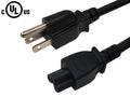 5-15P to C5 (Three Prong) Power Cable - SJT Jacket - 6ft