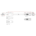 6-15P to C15 Power Cable - 14AWG (15A 250V) - SJT Jacket - 6ft