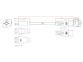 6-15P to C19 Power Cable - SJT Jacket - 6ft
