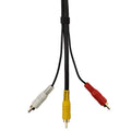 Composite RCA & Left/Right Channel RCA Audio Cable - 6ft