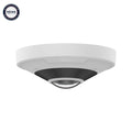 12MP Fisheye IP Camera - 1.8mm Fixed Lens - WDR - Microphone/Speaker - IP67 IK10 Rated - White