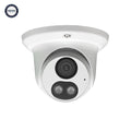 8MP Turret IP Camera - 2.8mm Lens - AI - Color Night Vision - Microphone/Speaker - IP67 Rated - White