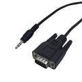 DB9 Male to 3.5mm Stereo Serial Adapter Cable - 1ft