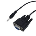 DB9 Female to 3.5mm Stereo Serial Adapter Cable - 1ft