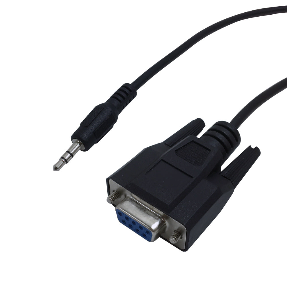 DB9 Female to 3.5mm Stereo Serial Adapter Cable - 1ft