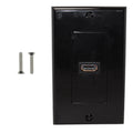 1-Port HDMI Wall Plate Kit Decora Black