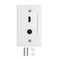 1-Port HDMI + 1-Port Toslink Wall Plate Kit - White