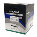 1000ft CAT6A Solid Shielded F/UTP 650MHz 23AWG CMP Plenum Bulk Cable - Blue