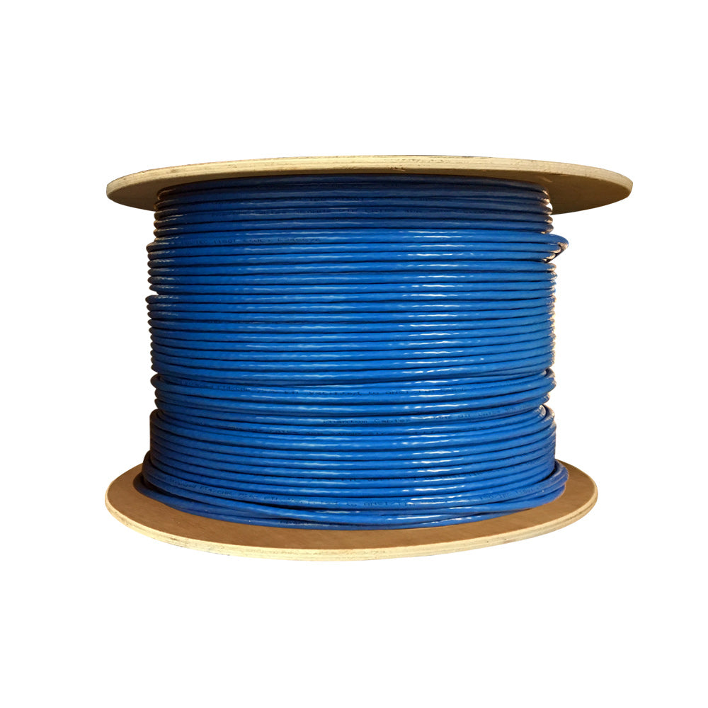 1000ft 4 Pair CAT6A Stranded Shielded S/FTP FT4/CMR Bulk Cable - Grey